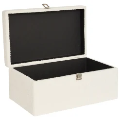 atmosphera Accesorios>Caja decorativa CARLIE blanca 22x29x48cm