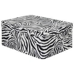 atmosphera Cestas Y Baúles>Caja decorativa cebra 24x30.5cm