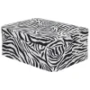 atmosphera Cestas Y Baúles>Caja decorativa cebra 22x28cm