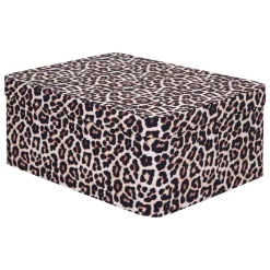 atmosphera Cestas Y Baúles>Caja decorativa leopardo 30x39.5cm