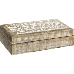 atmosphera Accesorios|Estilo Étnico>Caja Decorativa Tamaño 2/2 25x17.5x7.5Cm