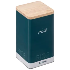 5five Cajas Y Frascos>Caja Para Arroz Metálica Verde