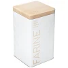 Cajas Y Frascos>Caja P/Harina Scandi Metálica 10x10x18Cm