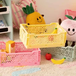 Niños atmosphera4kids Almacenamiento>Caja plegable amarilla 30x20x11cm