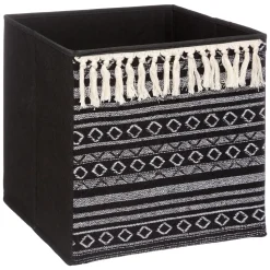 5five Cajas De Almacenamiento Y Organizadores>Caja Étnica Tnt Con Pompones 31x31Cm