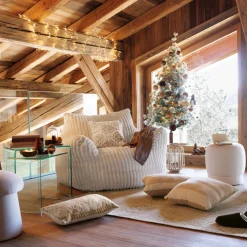 atmosphera Accesorios>Campanilla Vidrio Base Madera 19x11Cm