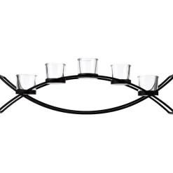 atmosphera Portavelas Y Candelabros|Estilo Contemporaneo>Candelabro Para 5 Velas 55x9x13.5Cm