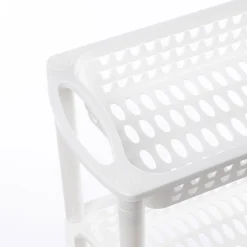 Carros De Soporte>Carrito auxiliar con 3 cestos blanco