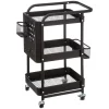 5five Carros De Soporte>Carrito Auxiliar Metálico Negro