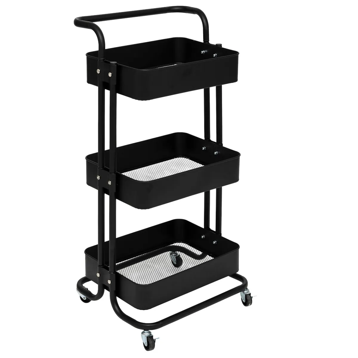 5five Carros De Soporte>Carrito cocina BLACK EDITION negro de metal