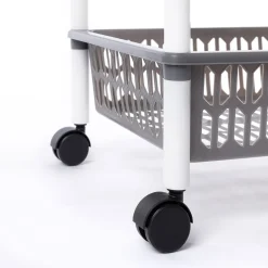 Carros De Soporte>Carrito con 3 cestas gris