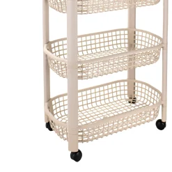 Carros De Soporte>Carrito de cocina con 4 cestas