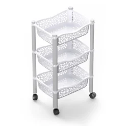 Carros De Soporte>Carrito De Cocina Con 3 Cestas Althea