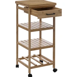 5five Carros De Soporte>Carrito Multiusos De Bambú 3 Estantes