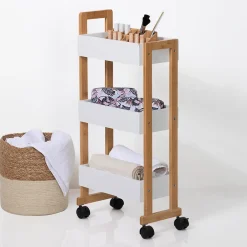 atmosphera Muebles Con Lavabo Y Auxiliares>Carrito P/Baño C/3 Baldas 38x20x80Cm