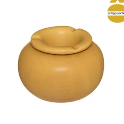 atmosphera Accesorios|Estilo Contemporaneo>Cenicero Redondo De Cerámica 12.5x8Cm