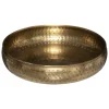 atmosphera Accesorios|Estilo Étnico>Centro de mesa OASIS dorado martillado 30.5cm