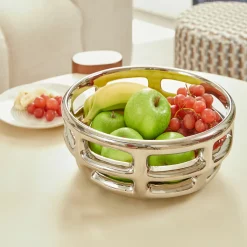 atmosphera Accesorios>Centro de mesa SKY plateado de poliresina