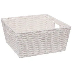 5five Cestas De Almacenamiento>Cesta Blanca De Almacenaje 15x31x31Cm