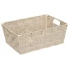 5five Cestas De Almacenamiento>Cesta de almacenaje beige de poliéster 28cm