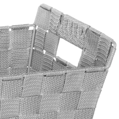 5five Cestas De Almacenamiento>Cesta De Almacenaje C/ Asas P/Baño Gris