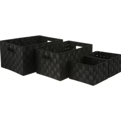 5five Cestas De Almacenamiento>Cesta De Almacenaje Negra Tam.3/4