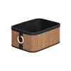 Cestas De Almacenamiento>Cesta de baño de bambú con asa de madera 26x36cm