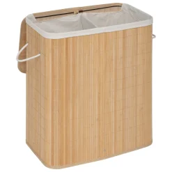 5five Cestas Para La Ropa Sucia>Cesta de baño de bambú con tejido doble