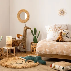 Niños atmosphera4kids Almacenamiento>Cesta De Jirafa Beige 60x33x78.5Cm