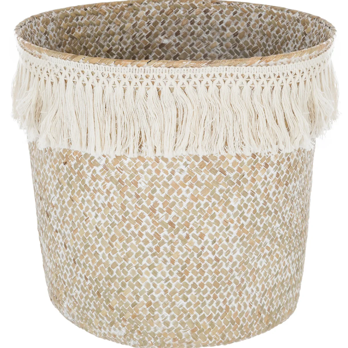 atmosphera Cestas Y Baúles|Estilo Étnico>Cesta Decorativa Ete C/Flecos 26x23Cm