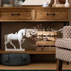 atmosphera Cestas Y Baúles|Estilo Rústico>Cesta Lit Beige De Madera 22x35cm