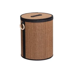 Cestas Para La Ropa Sucia>Cesta para colada con tapa y asa de madera 41cm