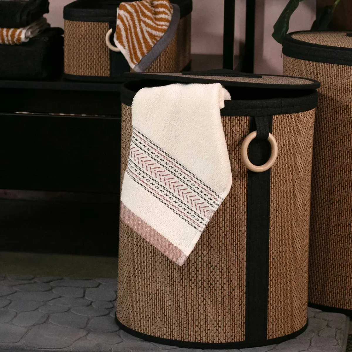 Cestas Para La Ropa Sucia>Cesta para colada tapa y asa 53cm