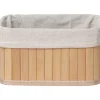 Cestas De Almacenamiento>Cesta P/Baño De Bambú Tam. 4/4 28x40x16