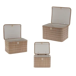 5five Cestas De Almacenamiento>Cesta wc bambú y tela