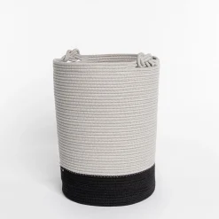 Cestas Para La Ropa Sucia>Cesta wc beige de algodón 33X45cm