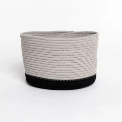 Cestas Para La Ropa Sucia>Cesta wc beige de algodón 28x22cm