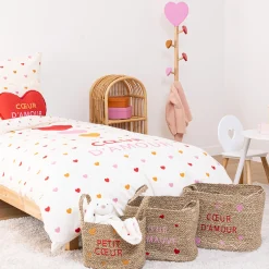 Niños atmosphera4kids Almacenamiento>Cesto De Almacenaje Con Corazones