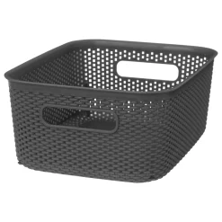 Cajas De Almacenamiento Y Organizadores>Cesto De Almacenaje Croche Gris Antracite 4L