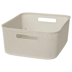 5five Cestas Y Palanganas>Cesto De Almacenaje De Crochet Beige 11L