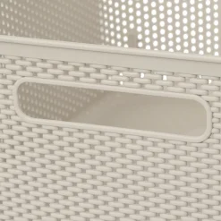 5five Cestas Y Palanganas>Cesto De Almacenaje De Crochet Beige 11L