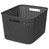 5five Cestas Y Palanganas>Cesto De Almacenaje De Crochet Gris 19L