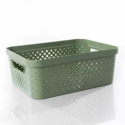 Cajas De Almacenamiento Y Organizadores>Cesto de almacenaje PIXEL verde 11l