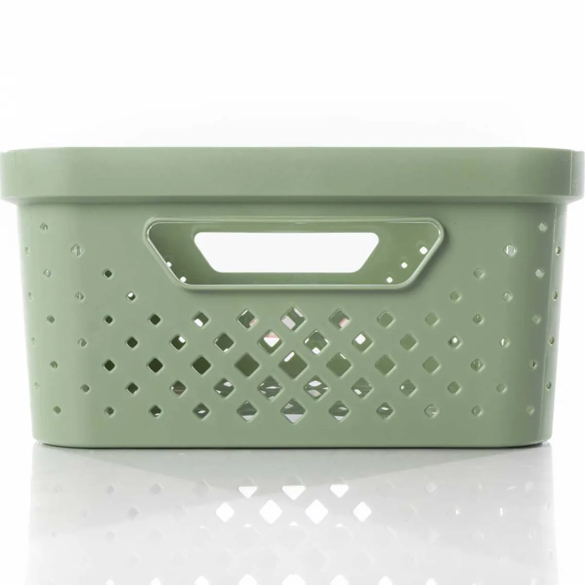 Cajas De Almacenamiento Y Organizadores>Cesto de almacenaje PIXEL verde 11l