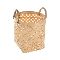 atmosphera Cestas Y Baúles>Cesto De Bambú Con Asas 20x25Cm