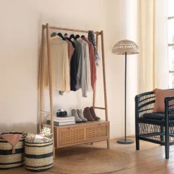 atmosphera Cestas Y Baúles>Cesto De Rafia Beige 35x35x35Cm