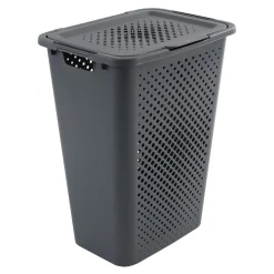 Cestas Para La Ropa Sucia>Cesto De Ropa Con Tapa Gris 50L