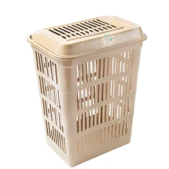 Cestas Para La Ropa Sucia>Cesto De Ropa Land Marrón Claro Con Tapa