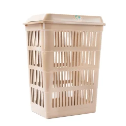 Cestas Para La Ropa Sucia>Cesto De Ropa Land Marrón Claro Con Tapa