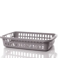 Cestas Y Palanganas>Cesto para colada bajo gris pardo SAND
